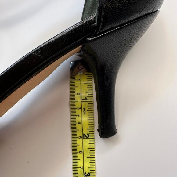 Stuart Weitzman $475 Nunaked Curve 75mm Sandal Heel Black Leather Size 6 M - Picture 16 of 16